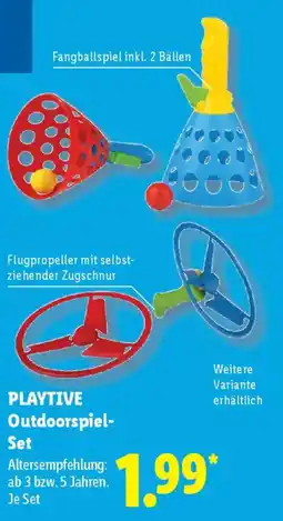 Lidl PLAYTIVE Outdoorspiel- Set Angebot