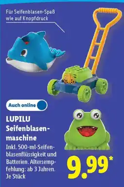Lidl LUPILU Seifenblasenmaschine Angebot
