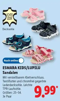 Lidl ESMARA KIDS/LUPILU Sandalen Angebot