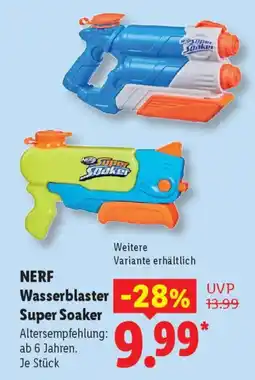 Lidl NERF Wasserblaster Super Soaker Angebot