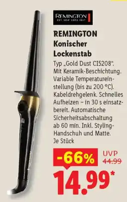 Lidl REMINGTON Konischer Lockenstab Typ,,Gold Dust CI5208" Angebot