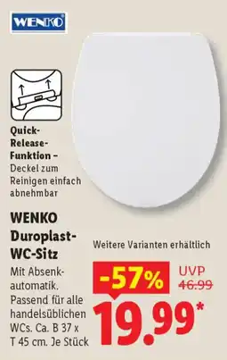 Lidl WENKO Duroplast- WC-Sitz Angebot