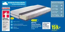 Lidl BRECKLE 7-Zonen Taschen- federkernmatratze Modell,,Flex Air“. Angebot