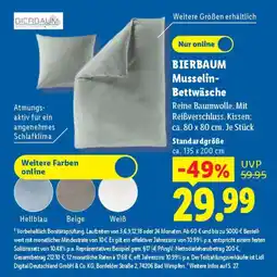 Lidl BIERBAUM Musselin- Bettwäsche Angebot