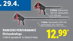 Lidl PARKSIDE PERFORMANCE Einhandzwinge Angebot