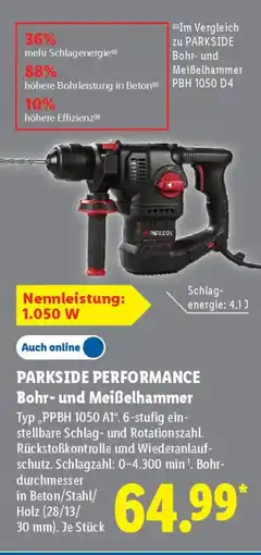 Lidl PARKSIDE PERFORMANCE Bohr- und Meißelhammer Typ,,PPBH 1050 A1". Angebot