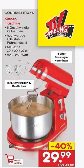 Netto Marken-Discount Gourmetmaxx Küchenmaschine Angebot