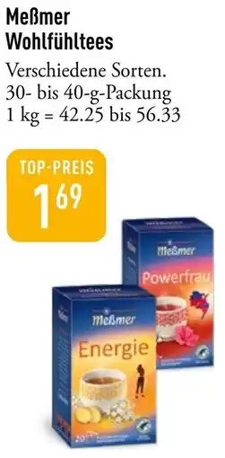 Galeria Markthalle Meẞmer Wohlfühltees Angebot