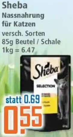 Klaas und Kock Sheba Nassnahrung für Katzen Angebot