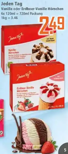 Klaas und Kock Jeden Tag Vanille oder Erdbeer-Vanille Hörnchen Angebot