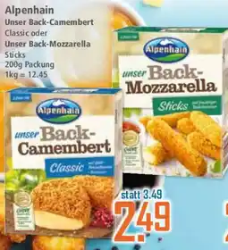 Klaas und Kock Alpenhain Unser Back-Camembert oder Unser Back-Mozzarella Angebot