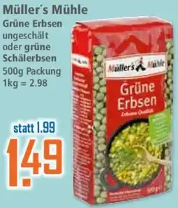 Klaas und Kock Müller's Mühle Grüne Erbsen Angebot