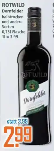 Klaas und Kock ROTWILD Dornfelder Angebot
