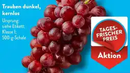 Aldi Süd Trauben dunkel, kernlos Angebot