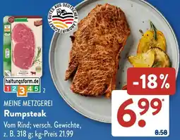Aldi Süd MEINE METZGEREI Rumpsteak Angebot