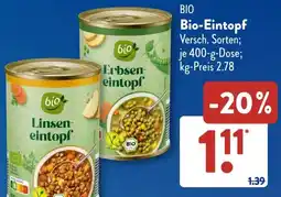 Aldi Süd Bio-Eintopf Angebot