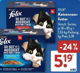 Aldi Süd FELIX Katzennassfutter Angebot