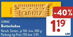 Aldi Süd LEIBNIZ Butterkekse Angebot