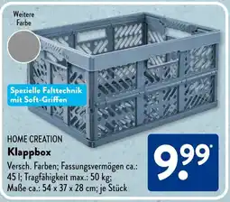 Aldi Süd HOME CREATION Klappbox Angebot