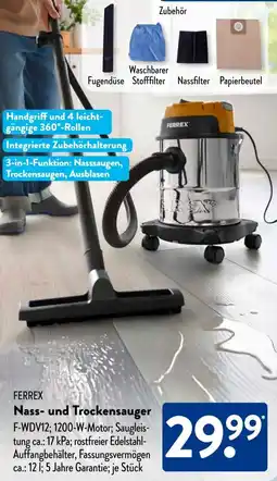 Aldi Süd FERREX Nass- und Trockensauger Angebot