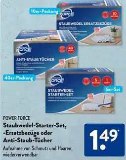 Aldi Süd POWER FORCE Staubwedel-Starter-Set, Ersatzbezüge oder Anti-Staub-Tücher Angebot