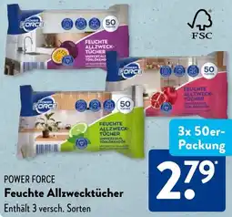 Aldi Süd POWER FORCE Feuchte Allzwecktücher Angebot