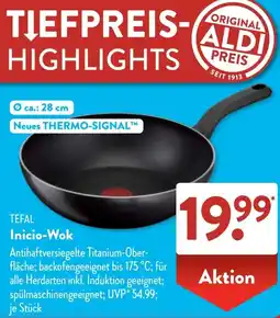 Aldi Süd TEFAL Inicio-Wok Angebot