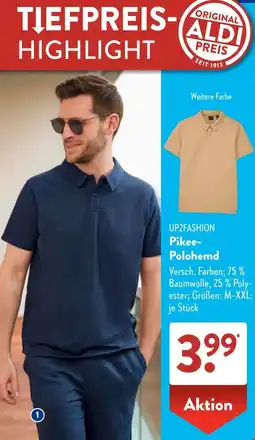 Aldi Süd UP2FASHION Pikee Polohemd Angebot