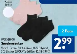 Aldi Süd UP2FASHION Sneakersocken Angebot