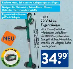 Aldi Süd FERREX 20 V Akku Fugenreiniger Angebot