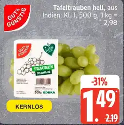 Edeka Tafeltrauben hell Angebot