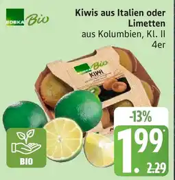 Edeka Kiwis aus Italien oder Limetten Angebot