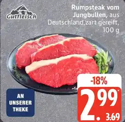 Edeka Gutfleisch Rumpsteak vom Jungbullen Angebot