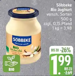 Edeka Söbbeke Bio Joghurt Angebot