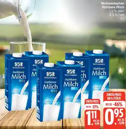 Edeka Weihenstephan Haltbare Milch Angebot