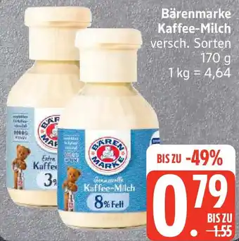 Edeka Bärenmarke Kaffee-Milch Angebot