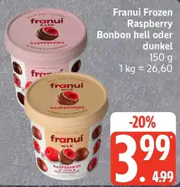Edeka Franui Frozen Raspberry Bonbon hell oder dunkel Angebot