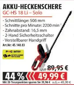 Edeka Akku-heckenschere Angebot