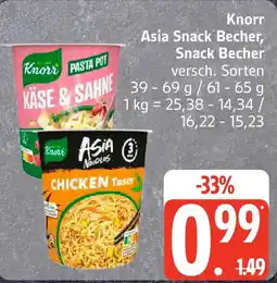 Edeka Knorr Asia Snack Becher, Snack Becher Angebot