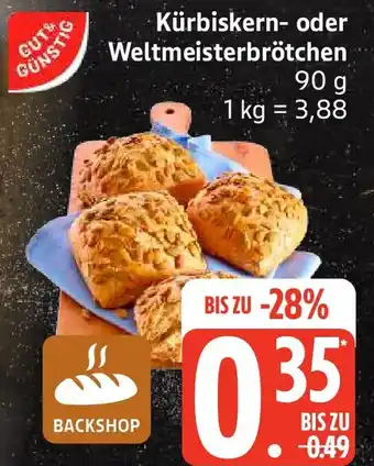 Edeka Kürbiskern oder Weltmeisterbrötchen Angebot