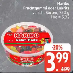 Edeka Haribo Fruchtgummi oder Lakritz Angebot