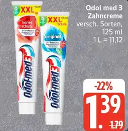 Edeka Odol med 3 Zahncreme Angebot