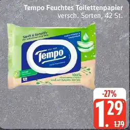 Edeka Tempo Feuchtes Toilettenpapier Angebot