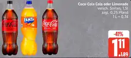 Edeka Coca-Cola Cola oder Limonade Angebot