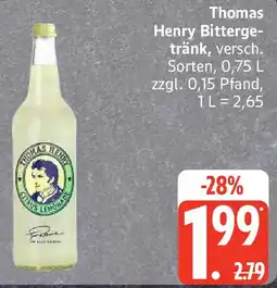 Edeka Thomas Henry Bittergetränk Angebot
