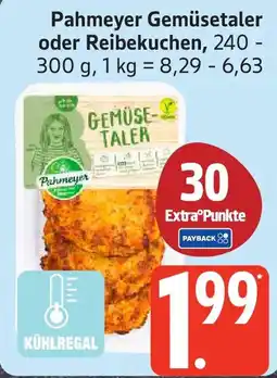 Edeka Pahmeyer Gemüsetaler oder Reibekuchen Angebot