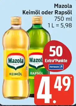 Edeka Mazola Keimöl oder Rapsöl Angebot
