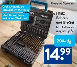 Aldi Süd FERREX Bohrer und Bit-Set Angebot