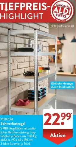 Aldi Süd WORKZONE Schwerlastregal Angebot