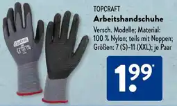 Aldi Süd TOPCRAFT Arbeitshandschuhe Angebot